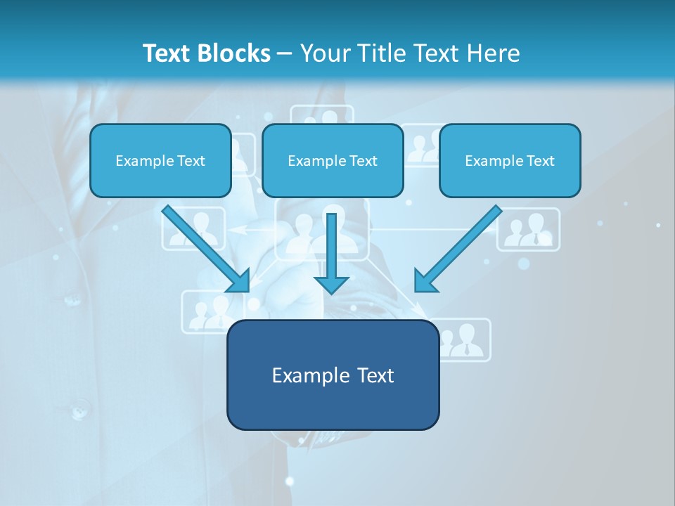 Interaction Male Push PowerPoint Template