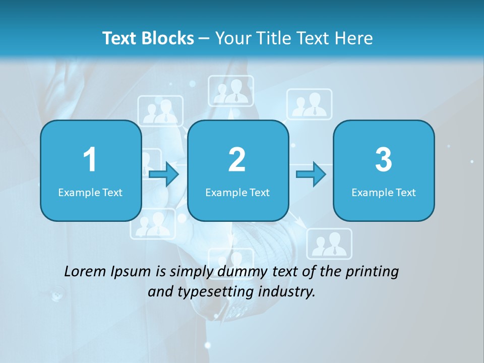 Interaction Male Push PowerPoint Template
