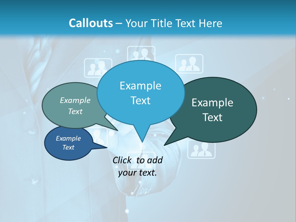 Interaction Male Push PowerPoint Template