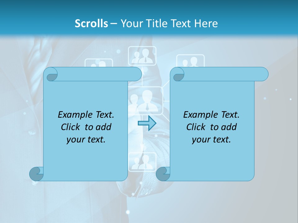 Interaction Male Push PowerPoint Template