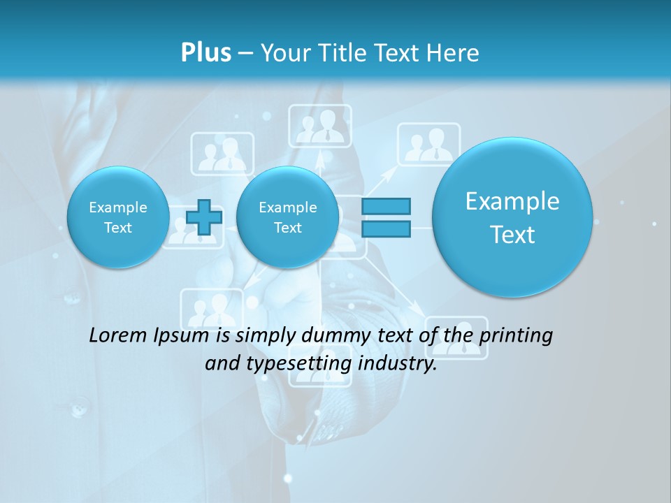 Interaction Male Push PowerPoint Template
