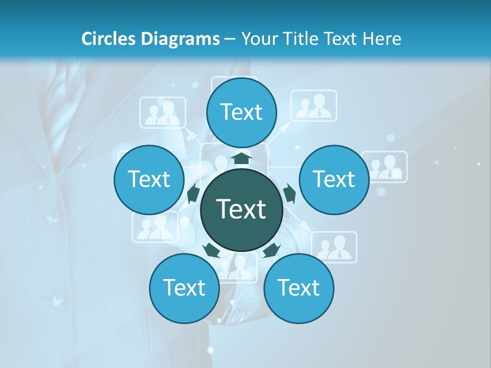 Interaction Male Push PowerPoint Template