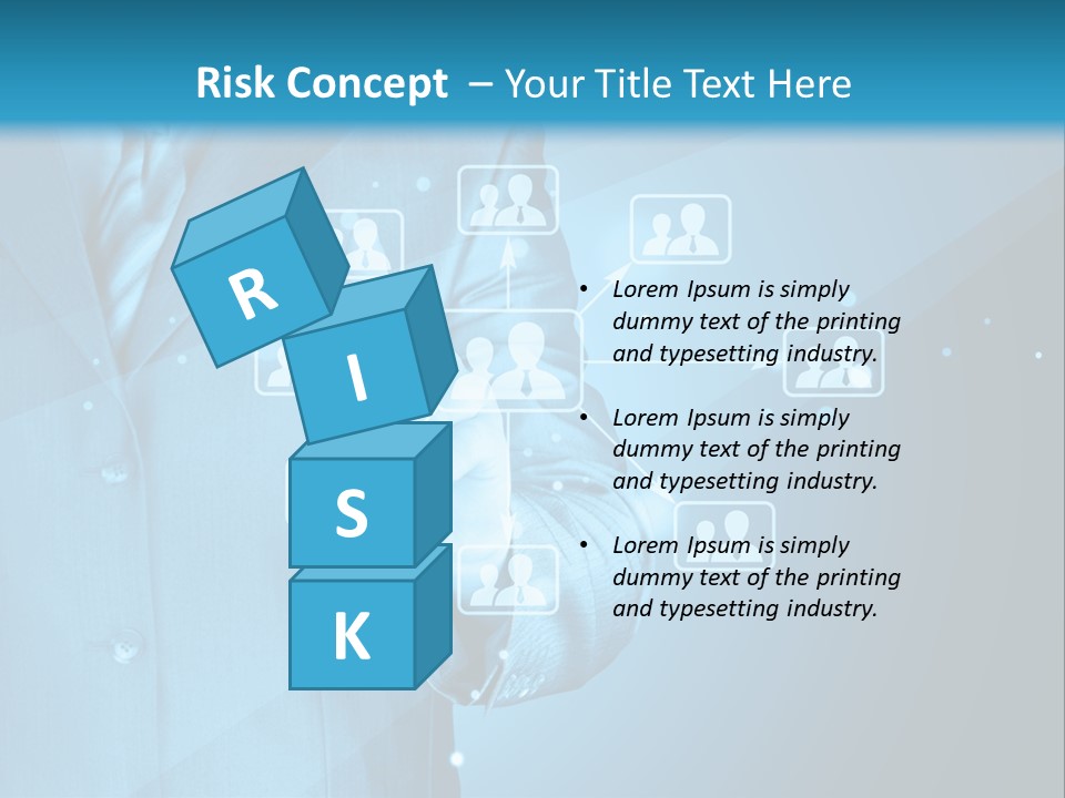 Interaction Male Push PowerPoint Template