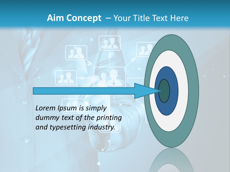 Interaction Male Push PowerPoint Template