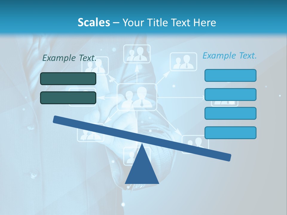 Interaction Male Push PowerPoint Template
