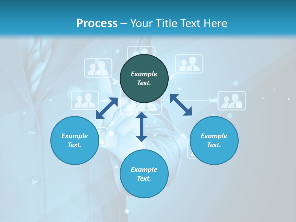 Interaction Male Push PowerPoint Template