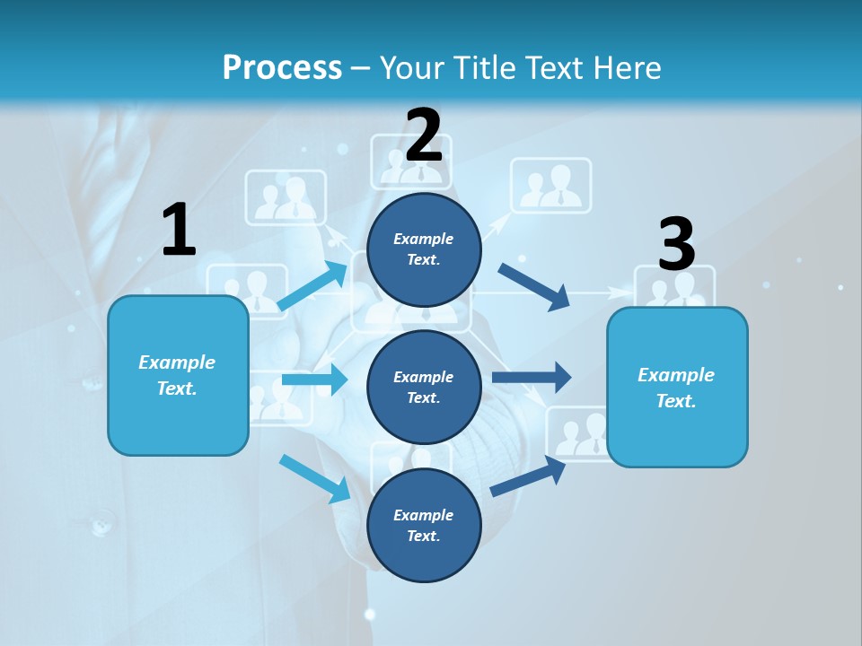 Interaction Male Push PowerPoint Template