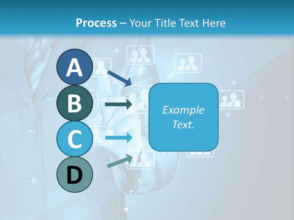 Interaction Male Push PowerPoint Template