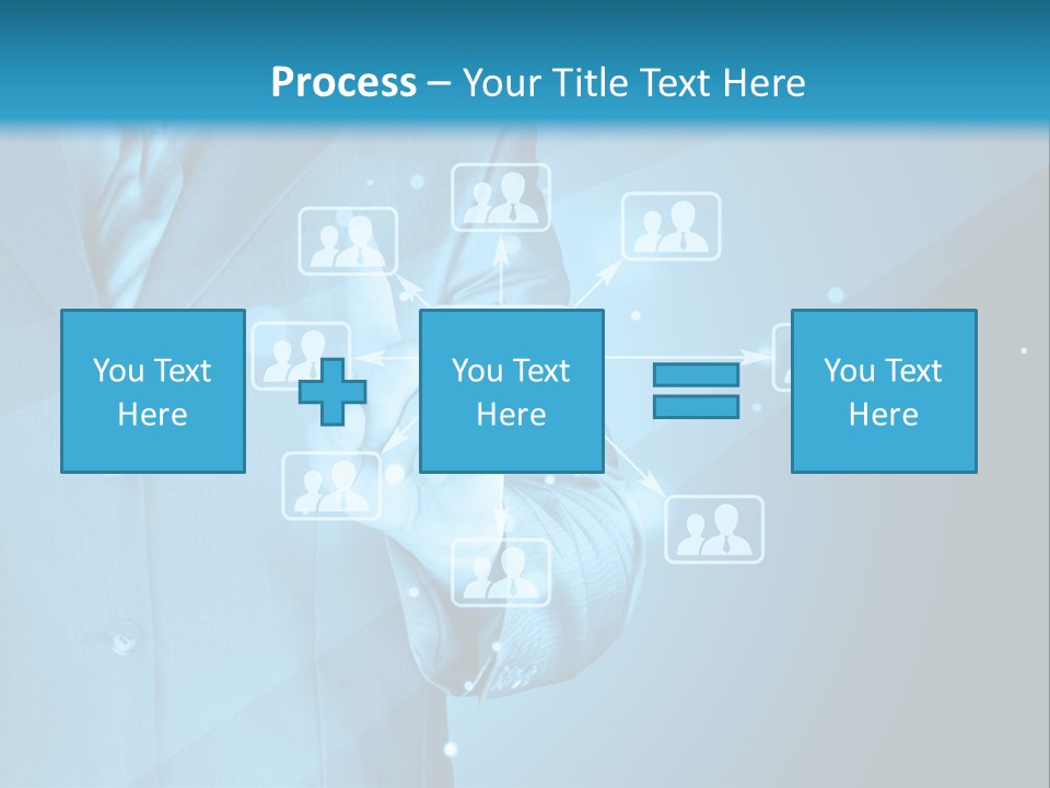 Interaction Male Push PowerPoint Template