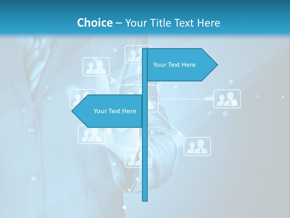 Interaction Male Push PowerPoint Template