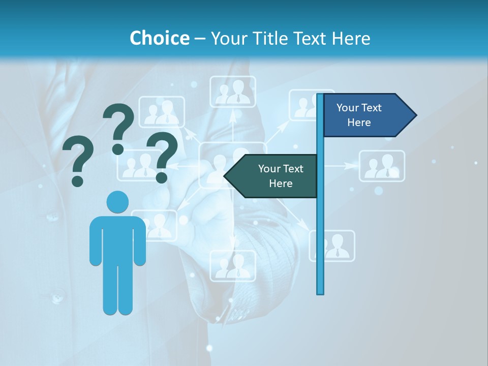 Interaction Male Push PowerPoint Template