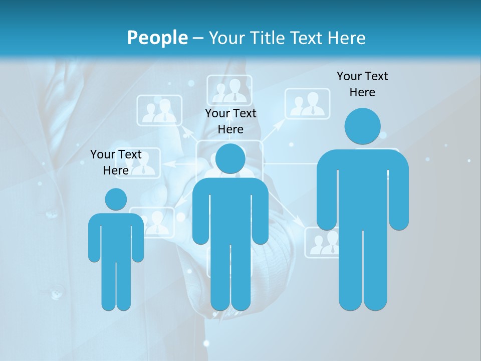 Interaction Male Push PowerPoint Template