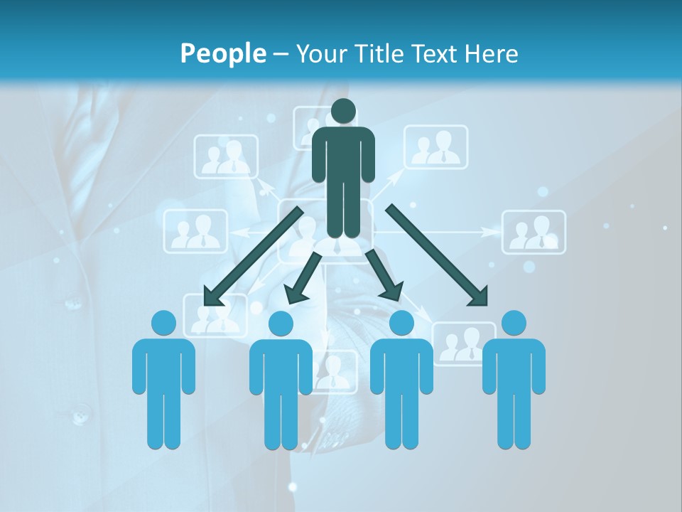 Interaction Male Push PowerPoint Template