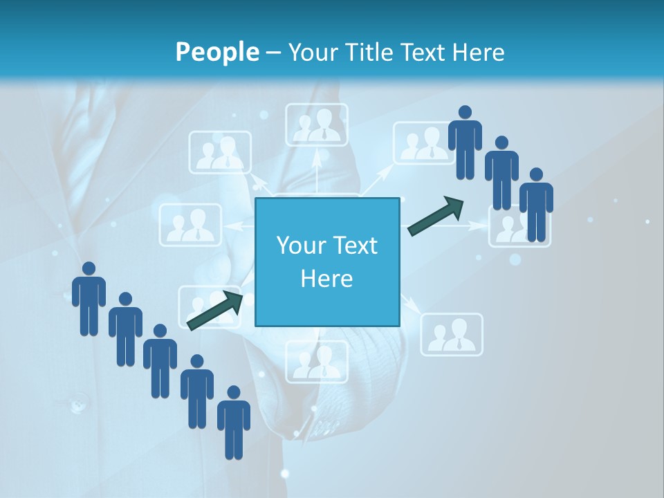 Interaction Male Push PowerPoint Template