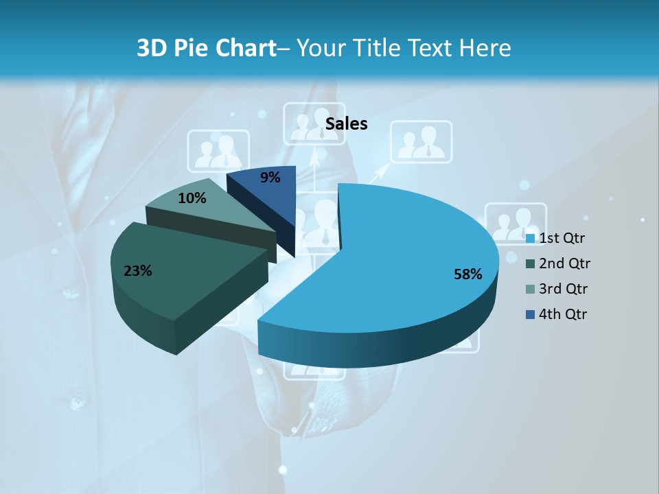 Interaction Male Push PowerPoint Template