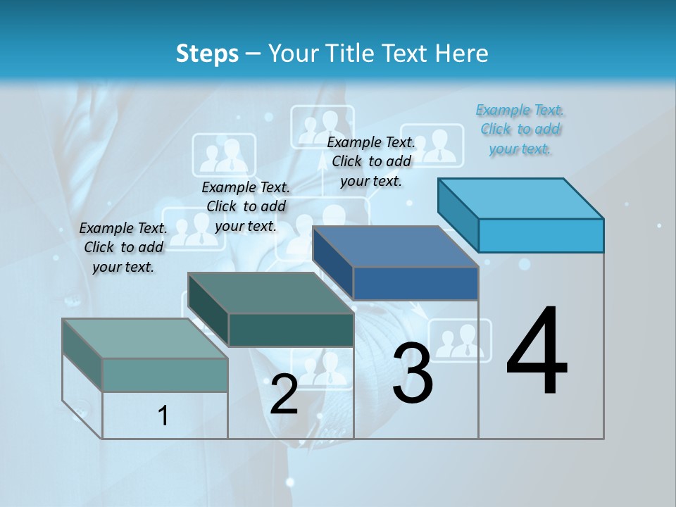 Interaction Male Push PowerPoint Template