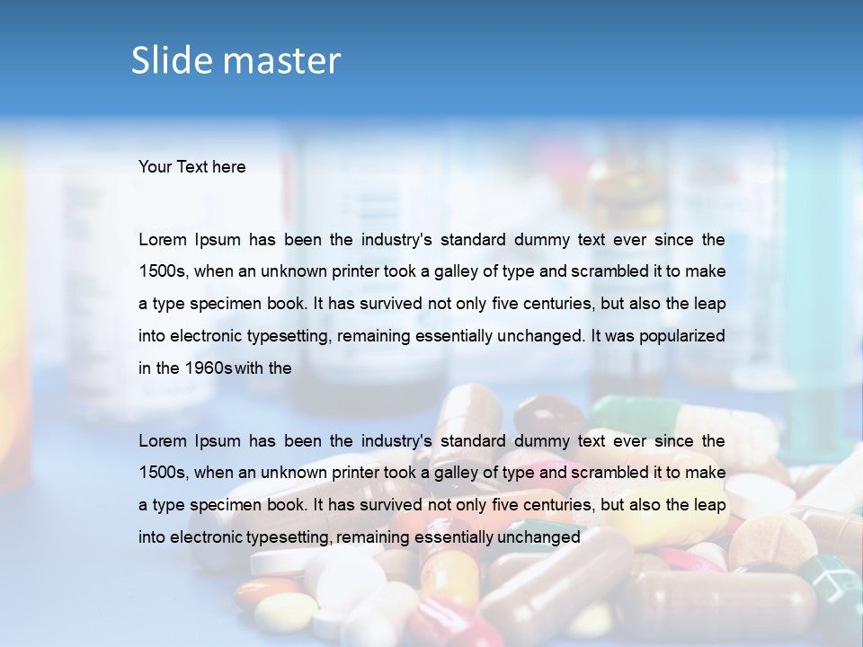 Concept Healthcare Closeup PowerPoint Template