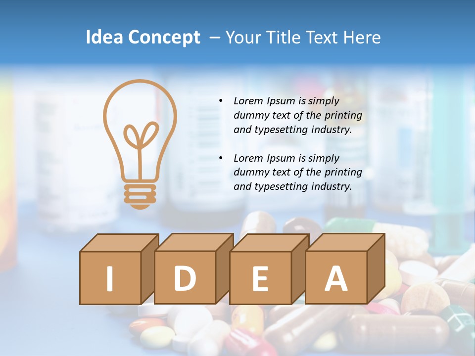 Concept Healthcare Closeup PowerPoint Template