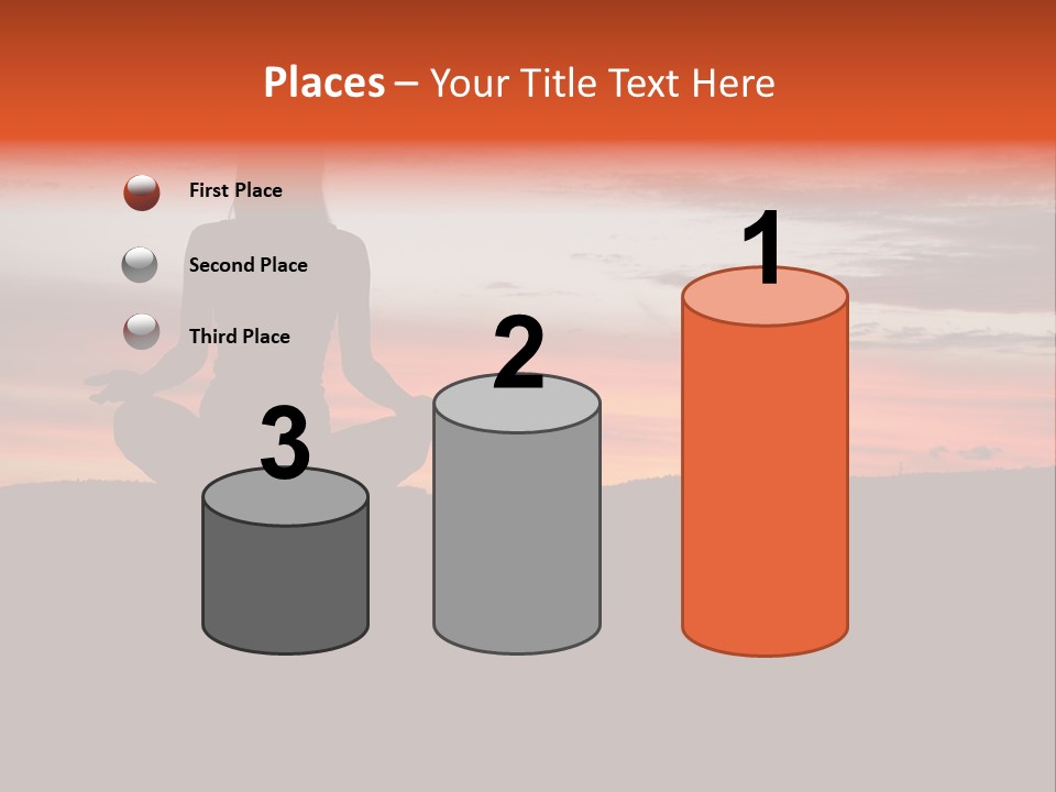 Girl Background Calm PowerPoint Template