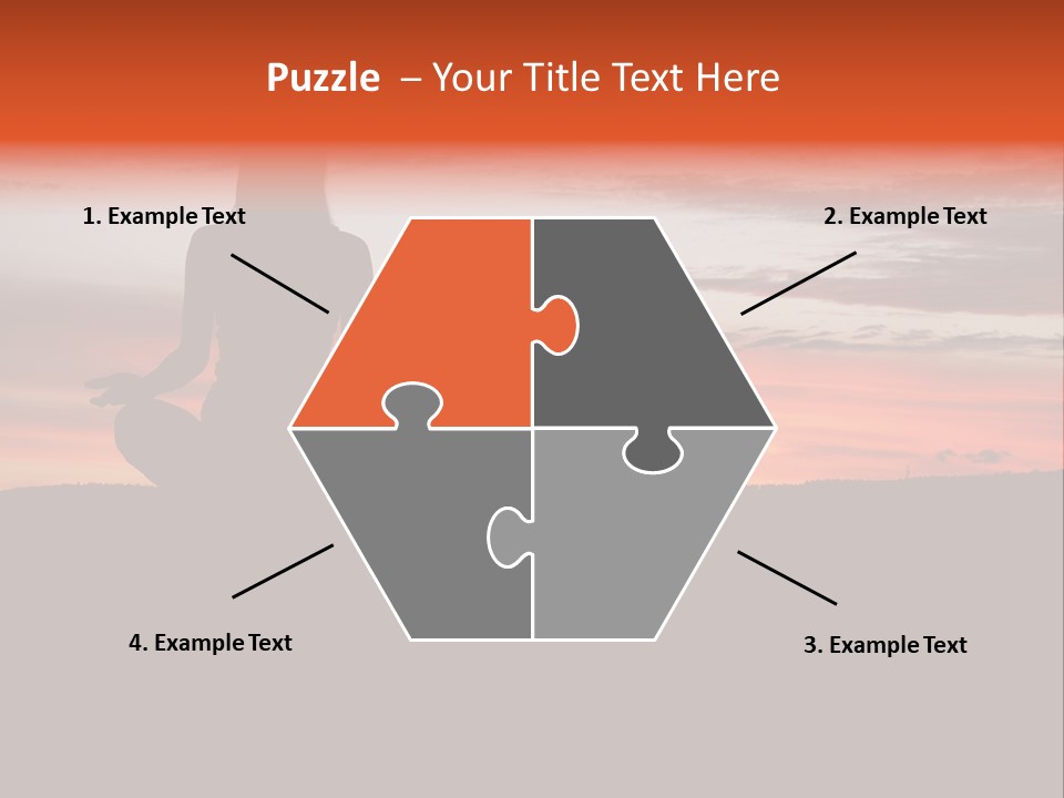 Girl Background Calm PowerPoint Template