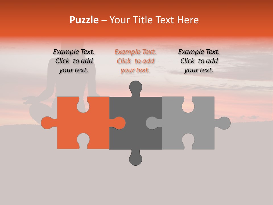 Girl Background Calm PowerPoint Template