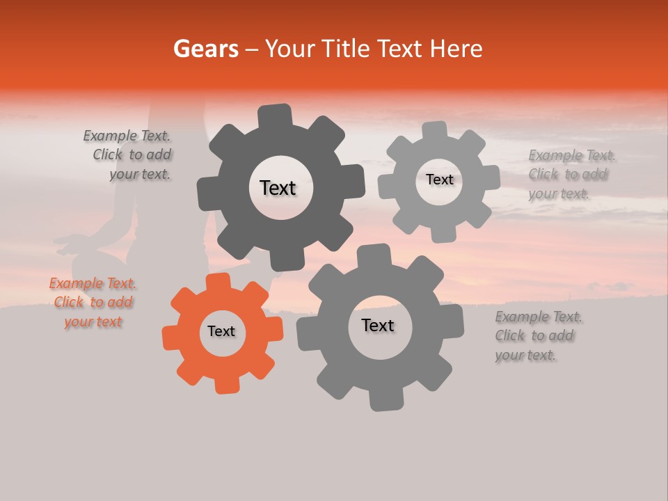 Girl Background Calm PowerPoint Template