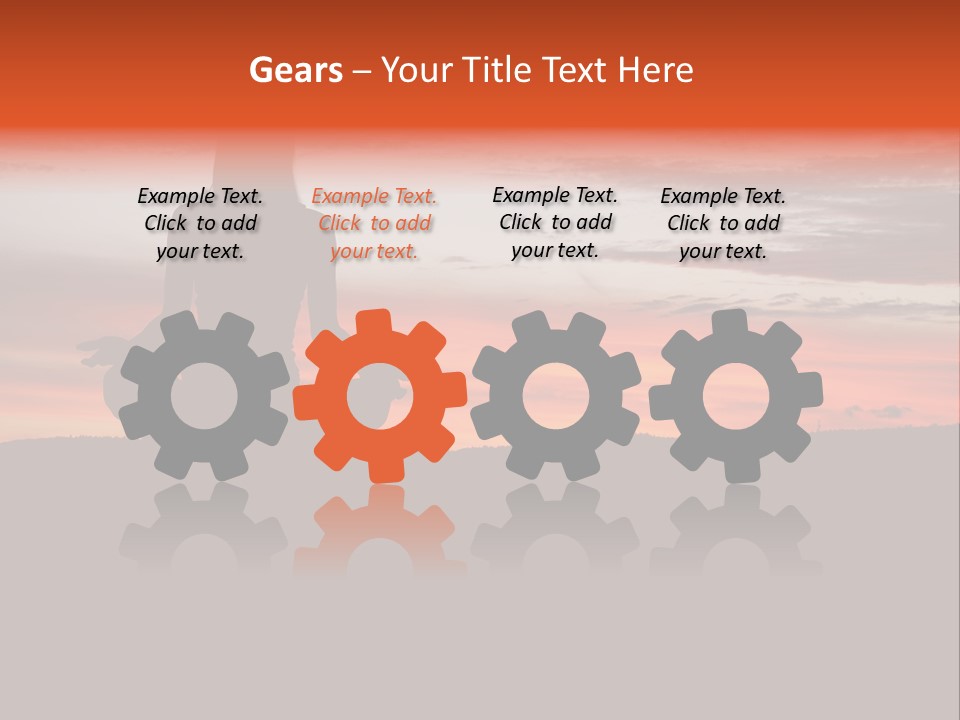 Girl Background Calm PowerPoint Template