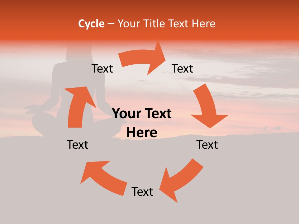 Girl Background Calm PowerPoint Template