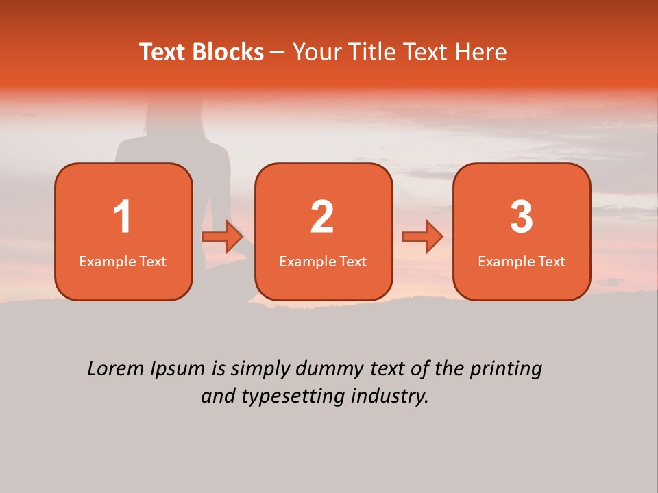 Girl Background Calm PowerPoint Template