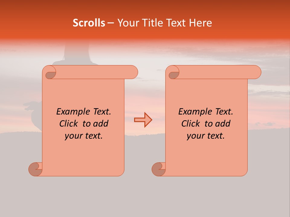 Girl Background Calm PowerPoint Template