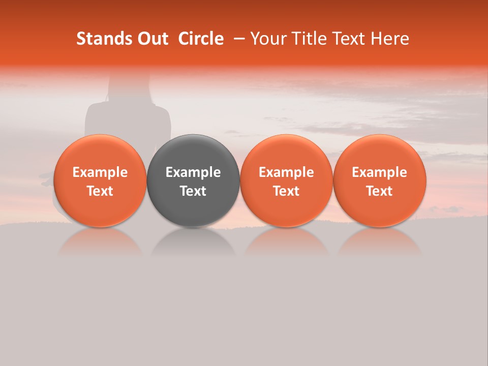 Girl Background Calm PowerPoint Template