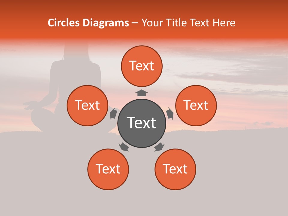 Girl Background Calm PowerPoint Template