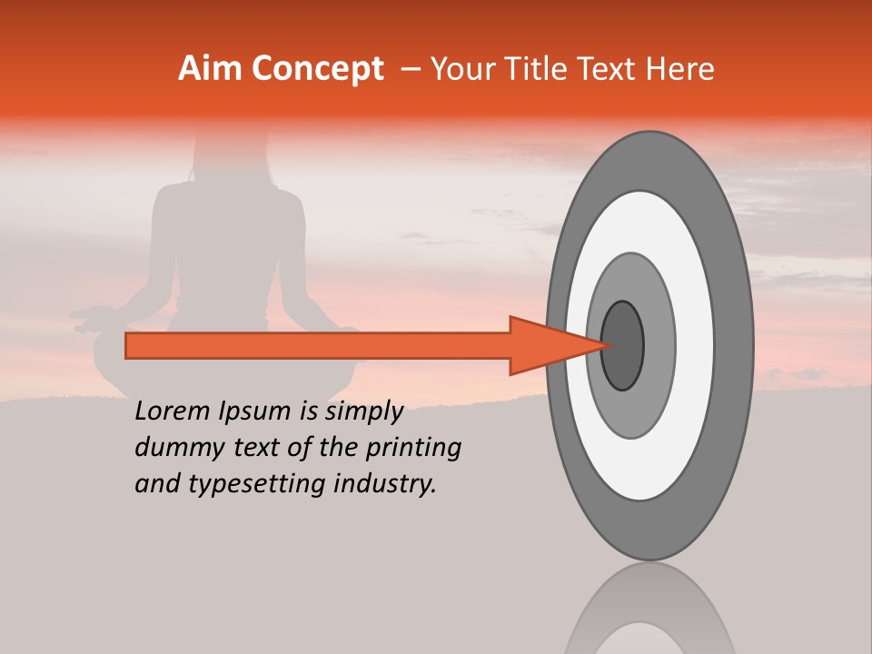 Girl Background Calm PowerPoint Template