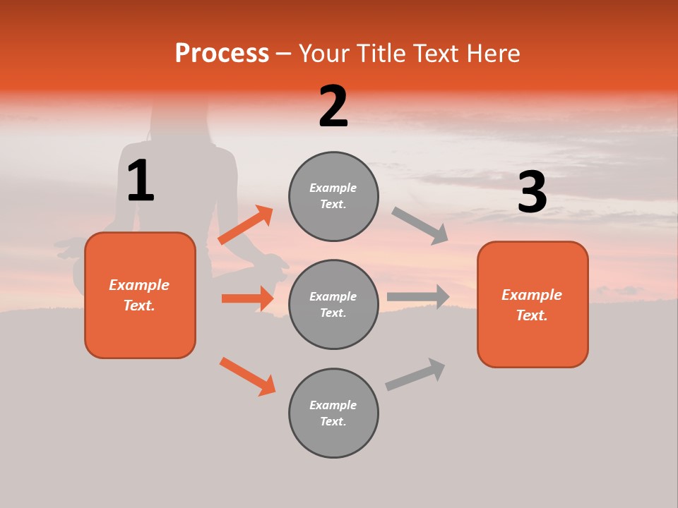 Girl Background Calm PowerPoint Template