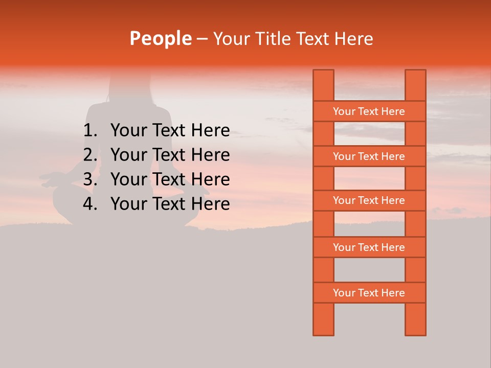 Girl Background Calm PowerPoint Template