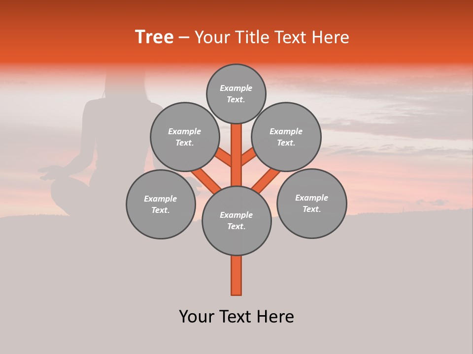 Girl Background Calm PowerPoint Template