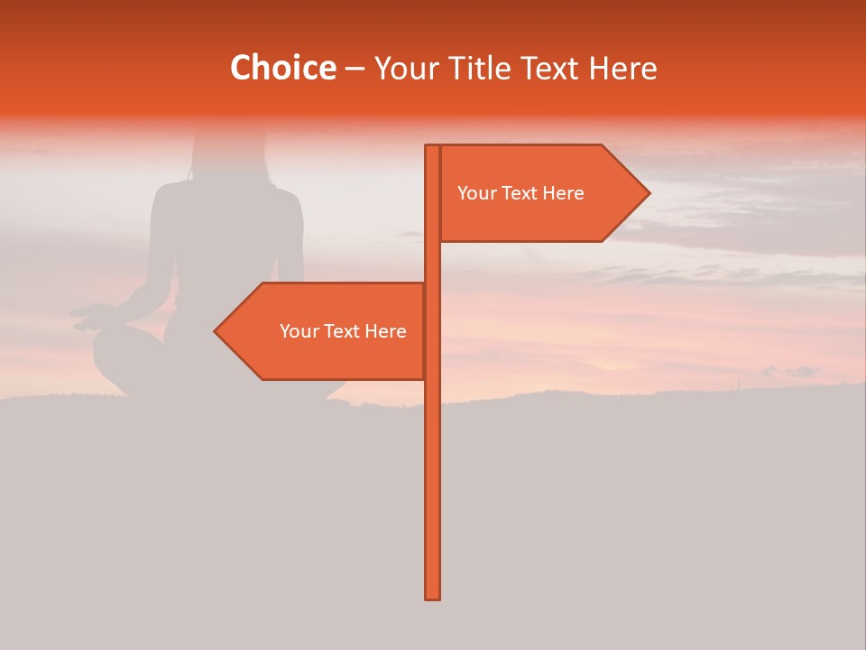 Girl Background Calm PowerPoint Template