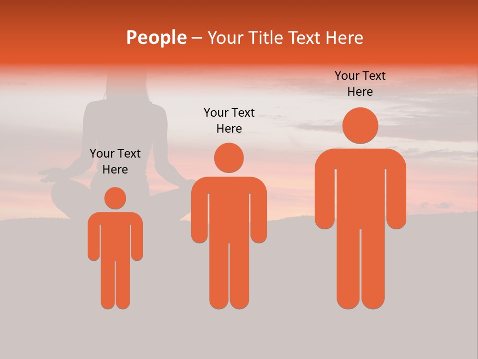 Girl Background Calm PowerPoint Template