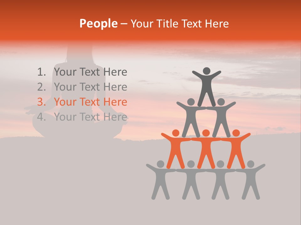 Girl Background Calm PowerPoint Template