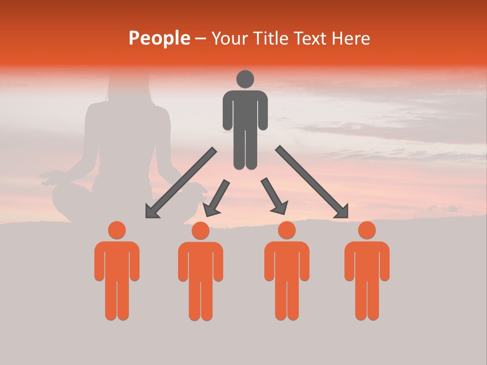 Girl Background Calm PowerPoint Template