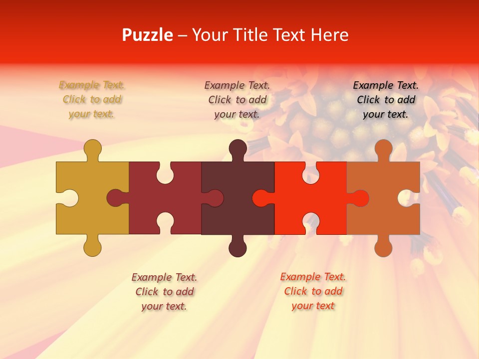 Head Petal Sun PowerPoint Template