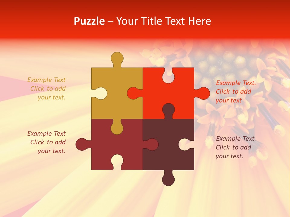 Head Petal Sun PowerPoint Template