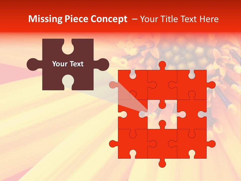 Head Petal Sun PowerPoint Template