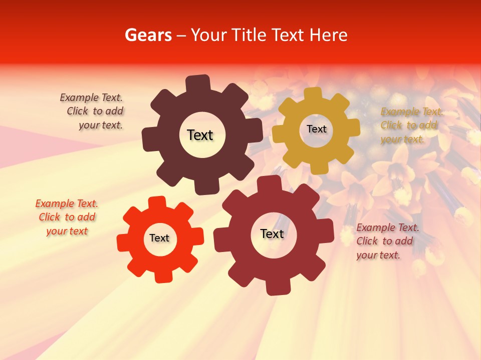 Head Petal Sun PowerPoint Template