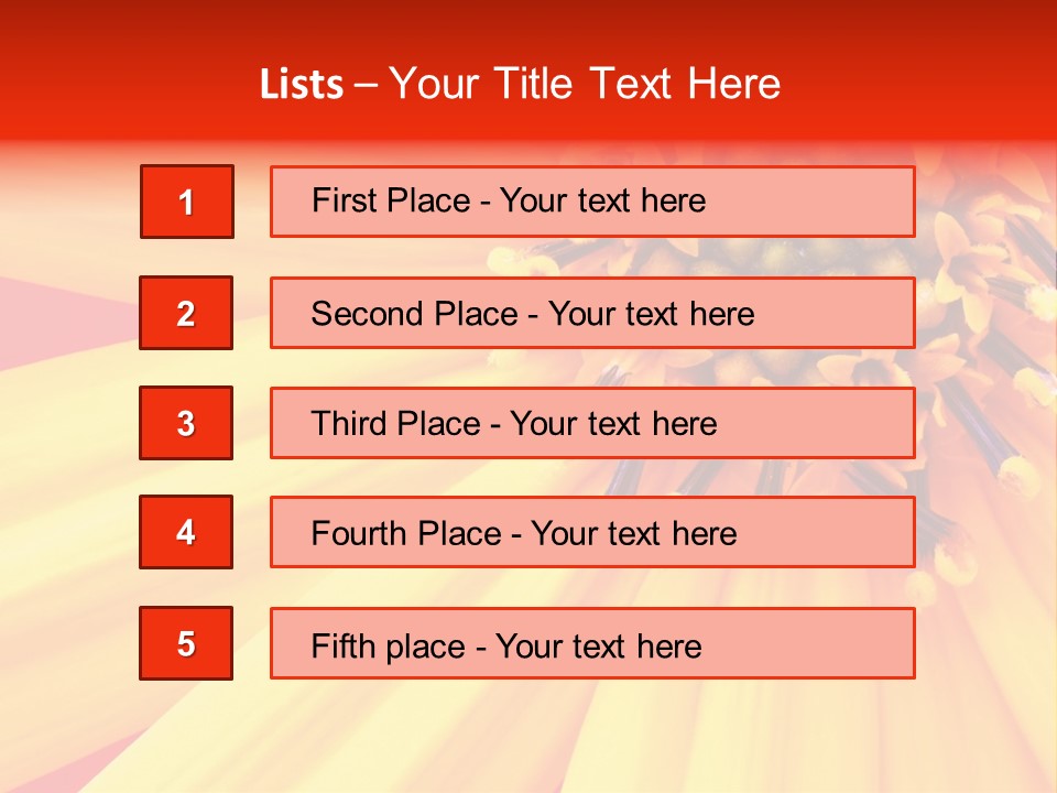 Head Petal Sun PowerPoint Template