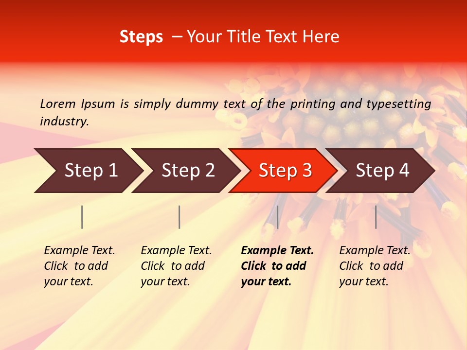 Head Petal Sun PowerPoint Template