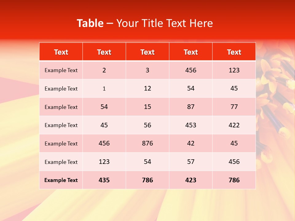 Head Petal Sun PowerPoint Template