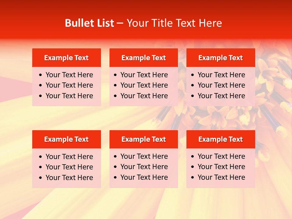 Head Petal Sun PowerPoint Template