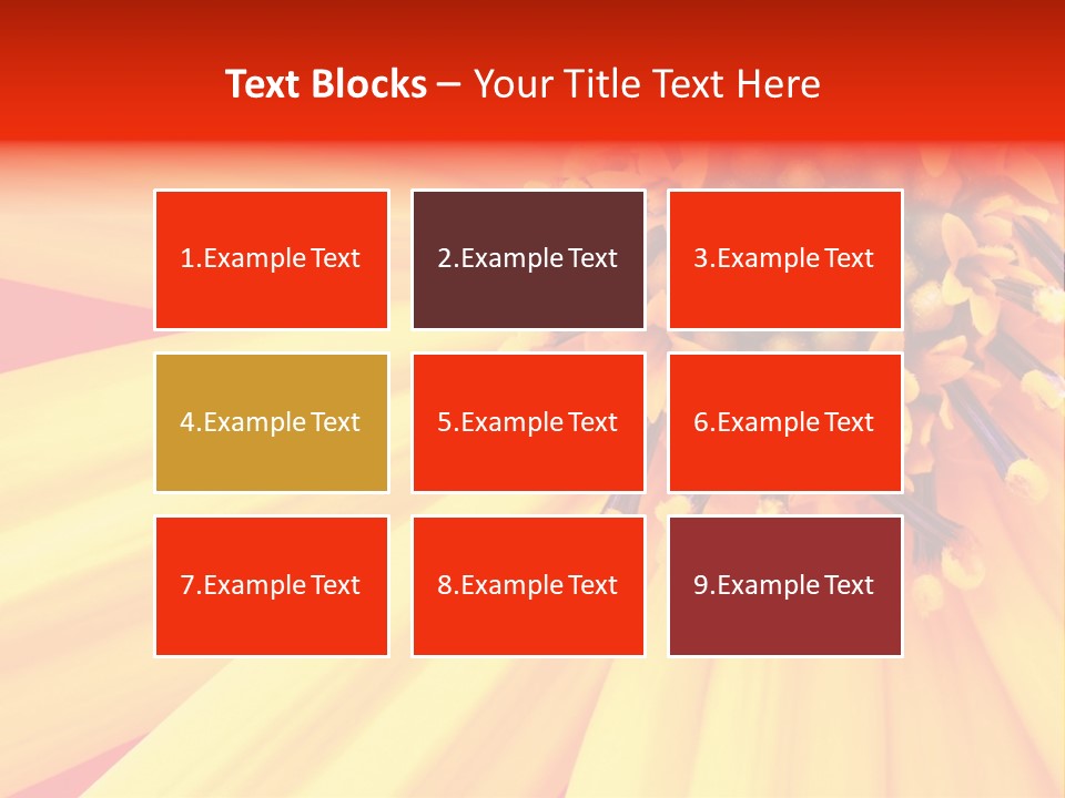 Head Petal Sun PowerPoint Template