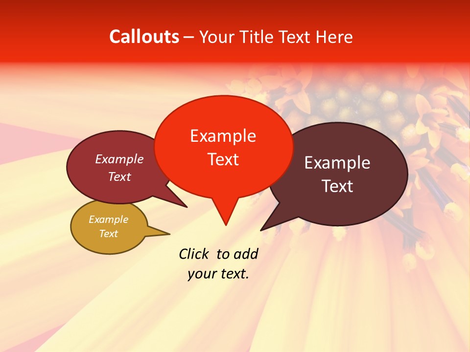 Head Petal Sun PowerPoint Template